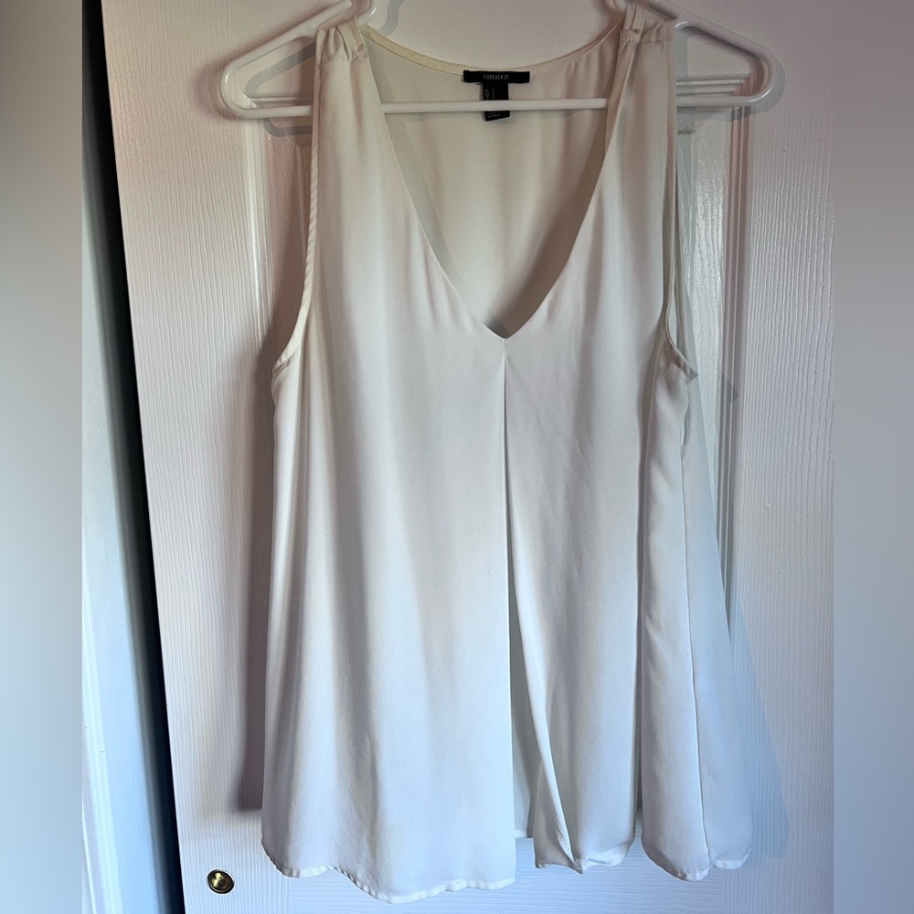 Size large white/cream women’s blouse.